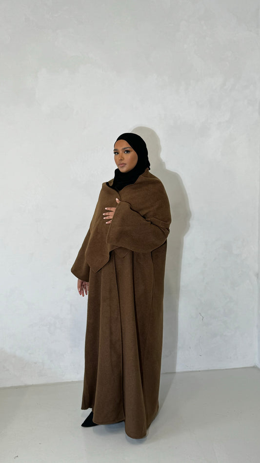 Ladan Scarf Abaya Sienna