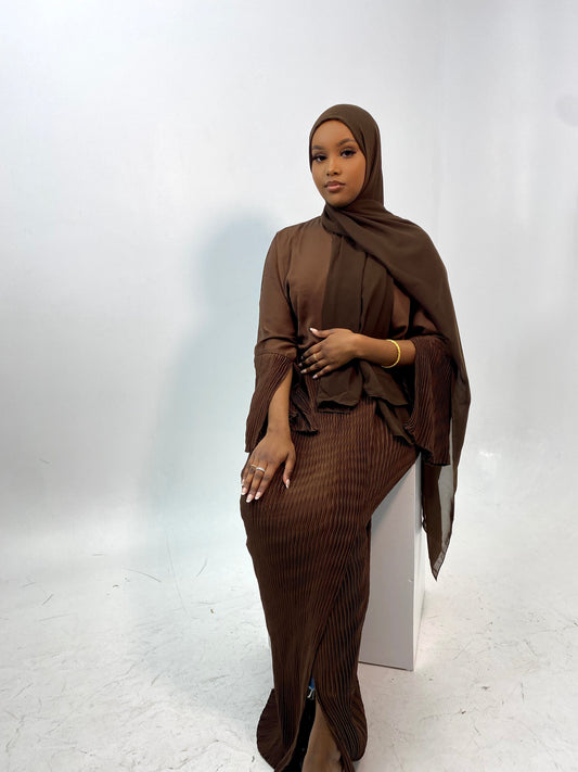 Cinnamon Pearlescent Abaya